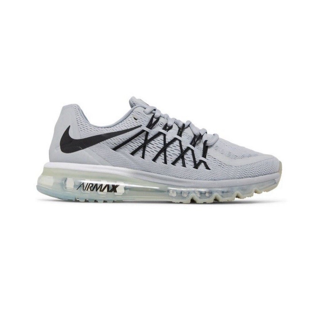 Nike Air Max 2015 White Black Running Athletic Shoes 698902-101 Size 10 Men’s